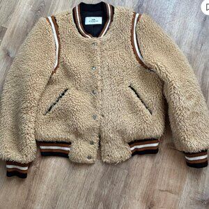 Coach Furry Varsity Bomber Jacket Sz Small - SAMPLE